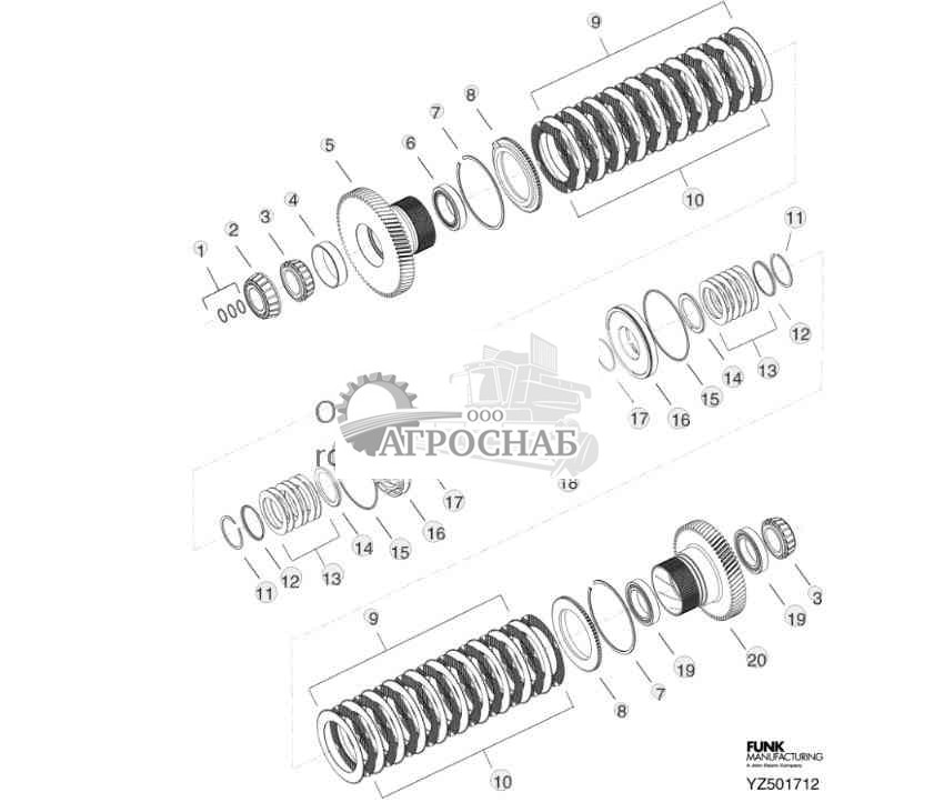 TRANSMISSION FOURTH STAGE ASSEMBLY (CLUTCH C, CLUTCH R) 